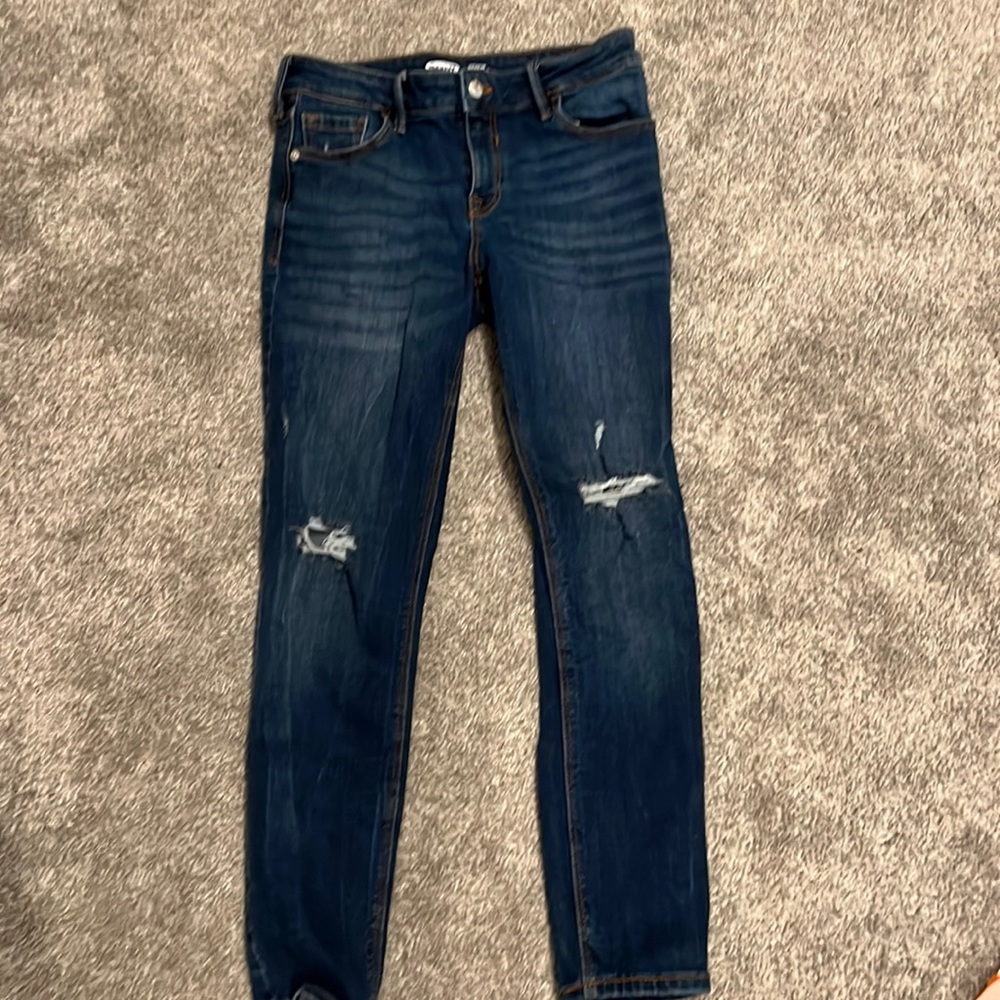 Dark blue jeans
